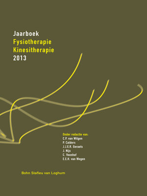 cover image of Jaarboek Fysiotherapie Kinesitherapie 2013
